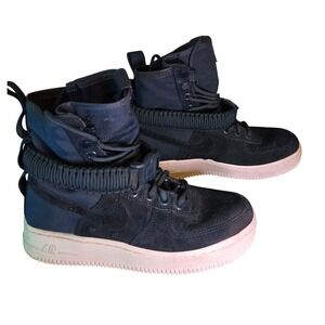 Nike‎ Air Force 1 SF High Top Sneakers Boots Blue Sport Casual Women's 6